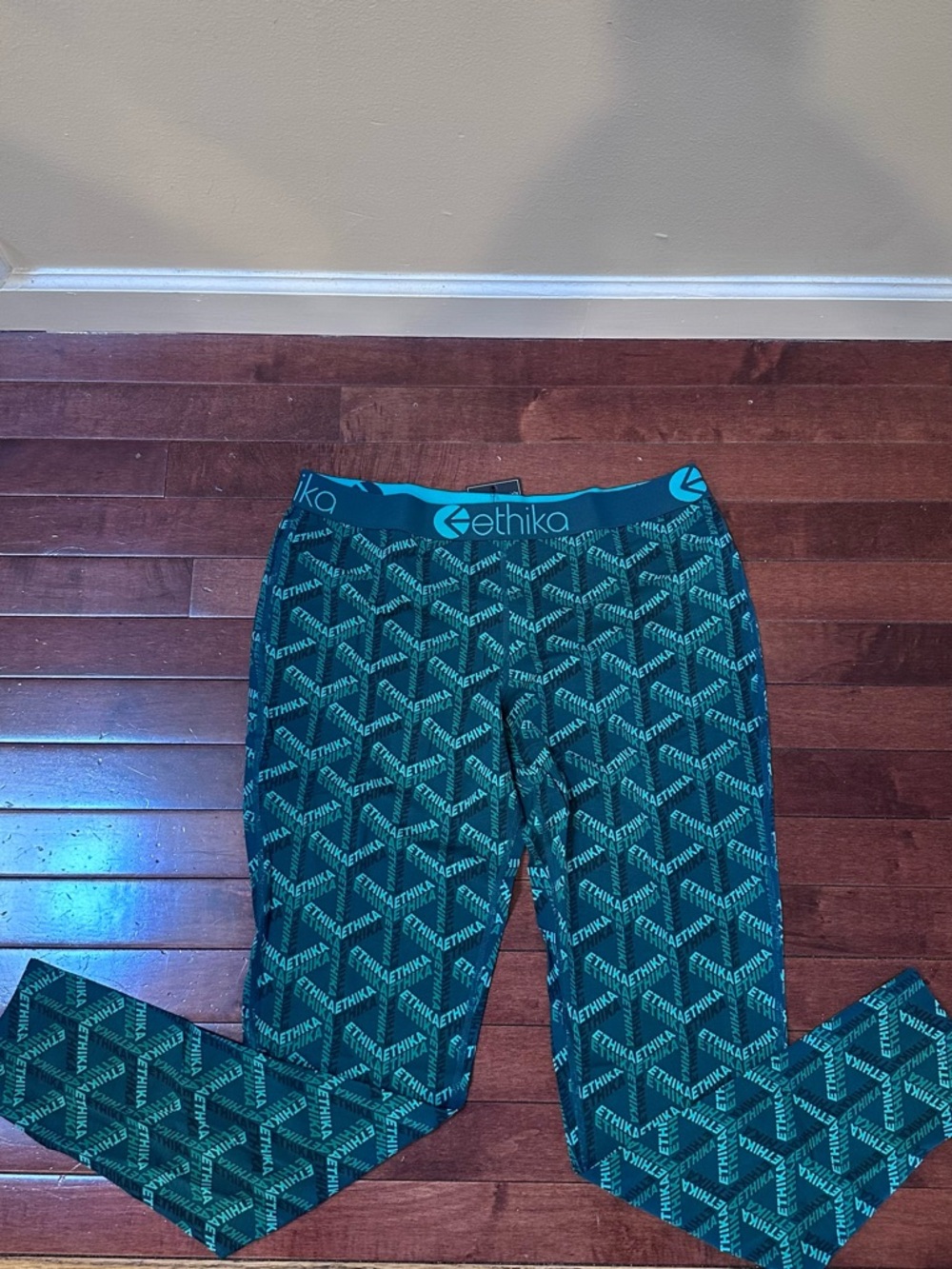Ethik Emerald Repeating Logo Leggings